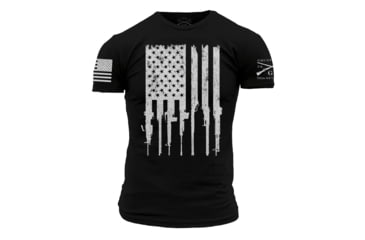 Image of Grunt Style Rifle Flag Tee Shirt - Mens, Black, Medium, GS2764-M