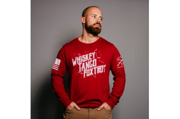 Image of Grunt Style WTF II Long Sleeve T-Shirt - Mens, Cardinal, Large, GS3158-L