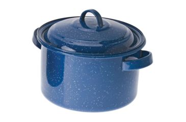 Image of GSI Enamelware 42 Quart Stock Pot, Blue, 1866566510