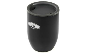 Image of GSI Doppio Mug 6.5oz, Stainless Steel, Black 65115