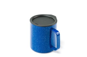 Image of GSI Glacier Stainless 15oz Camping Double Wall Cup, Blue Speckle, 63242