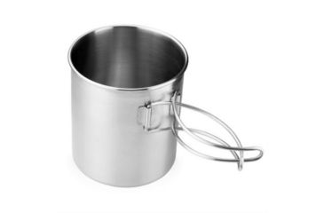 Image of GSI Glacier Stainless Bottle Cup, Large, Silver, Large, Stainless Steel, 2 Year MFG Warranty, GSI-68215