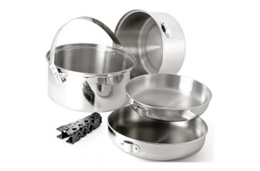 Image of GSI Glacier Stainless Cookset Lg 68207