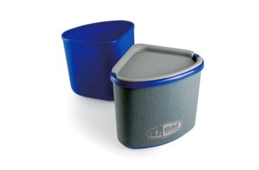 Image of GSI Gourmet Nesting Mug + Bowl, Blue, Blue, Polypropylene, 2 Year MFG Warranty, GSI-77162