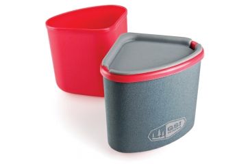 Image of GSI Gourmet Nesting Mug + Bowl Red 77161