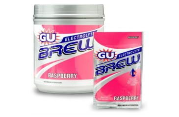 Image of GU Raspberry Electrolyte Brew Packets-16 Pack