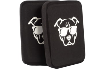 Image of Guard Dog Body Armor Level IV Ceramic Side Plate Pair, 6x8, Black, 6x8, IV-SIDEPLATE