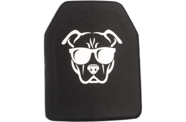 Image of Guard Dog Body Armor Level III UHMWPE Ceramic Plate, 10x12, Black, 10x12, UHMWPE-III-PLATE
