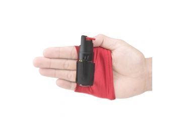 Image of Guard Dog Security InstaFire Pepper Spray Hand Sleeve w/ 0.5 oz Pepper Spray, Red Sleeve, Activewear PS-GDIFOC18-1RD
