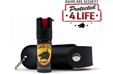 Image of Guard Dog Security 1/2oz 18% OC Pepper Spray - Black PS-GDSC-BK