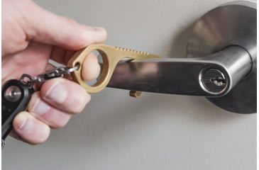 Image of Guard Dog Security NoTouch Keyring for Opening Doors and Pressing Buttons, Gold, KC-GDNT-GD