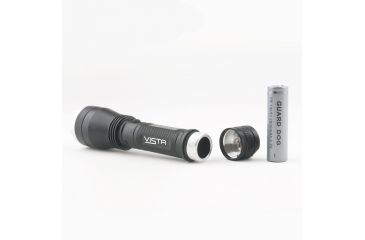 Image of Guard Dog Security Vista 370 Lumen Rechargeable Tactical Flashlight, Black TL-V370 