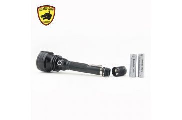 Image of Guard Dog Security Xcess- 1200 Lumen Waterproof Tactical Flashlight, 4 Functions, Customized Dimmer, Black TL-GDX1200