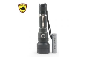 Image of Guard Dog Security Xcess- 550 Lumen Waterproof Tactical Flashlight, 4 Functions, Customized Dimmer, Black TL-GDX550