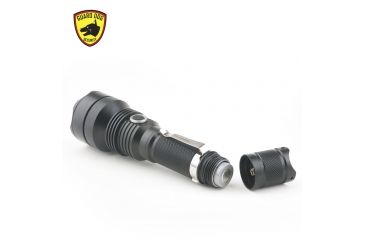 Image of Guard Dog Security Xcess- 550 Lumen Waterproof Tactical Flashlight, 4 Functions, Customized Dimmer, Black TL-GDX550