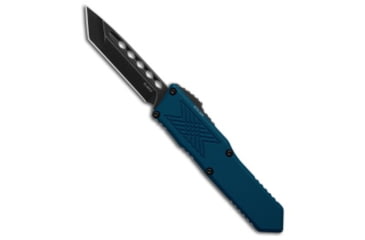 Image of Guardian Tactical Guardian Tactical GTX-025 Blue OTF Automatic Knife 2.5" Dark SW Tanto, Blue, Elmax, adult, BHQ-194230