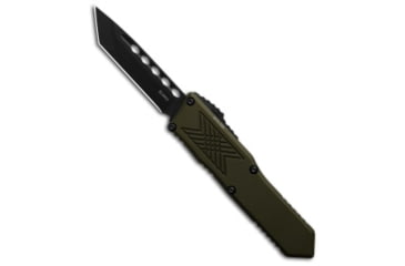 Image of Guardian Tactical Guardian Tactical GTX-025 OD Green OTF Automatic Knife 2.5" Black Tanto, Green, Elmax, adult, BHQ-194211