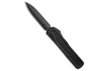 Image of Guardian Tactical Guardian Tactical Scout D/E OTF Knife Black Aluminum 3.5" Dark SW Elmax, Black, Elmax, adult, BHQ-215903