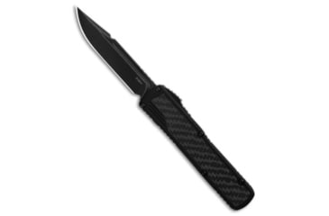 Image of Guardian Tactical Guardian Tactical Scout S/E OTF Automatic Knife Black/CF 3.5" Black Stonewash, Black/Gray, Elmax, adult, BHQ-185959