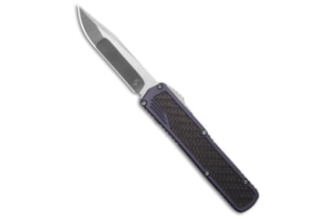 Image of Guardian Tactical Guardian Tactical Scout S/E OTF Automatic Knife Gray/CF 3.5" Satin, Black/Gray, Elmax, adult, BHQ-189192