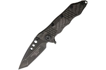 Image of Guardian Tactical Helix Nano Carbon Fiber Folding Knife,3.25in,CPM-154 Steel,Standard Edge,Black Stonewash,Black,Carbon Fiber Handle GT62621