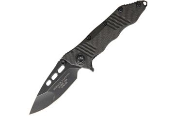 Image of Guardian Tactical Helix Nano Carbon Fiber Folding Knife,3.25in,CPM-154 Steel,Standard Edge,Weathered Black Carbon Fiber Handle GT62611