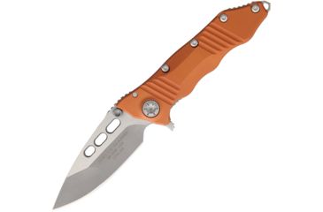 Image of Guardian Tactical Helix Nano Tactical Orange Folding Knife,3.25in,CPM-154 Steel,Standard Edge,Bead Blast and Satin,Orange,Aluminum Handle GT63411O