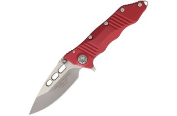 Image of Guardian Tactical Helix Nano Tactical Red Folding Knife,3.25in,CPM-154 Steel,Standard Edge,Bead Blast and Satin GT63411R