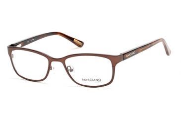 Image of Guess By Marciano GM0272 Eyeglass Frames - Matte Dark Brown Frame Color