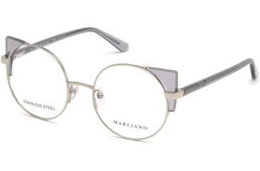 Image of Guess By Marciano GM0332 Eyeglass Frames - Shiny Light Nickeltin Frame Color, Shiny Light Nickeltin Lens Color
