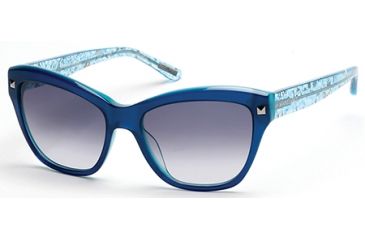 Image of Guess By Marciano GM0741 Sunglasses - Shiny Blue Frame Color, Gradient Smoke Lens Color