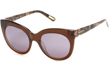 Image of Guess By Marciano GM0760 Sunglasses - Shiny Light Brown Frame Color, Brown Mirror Lens Color