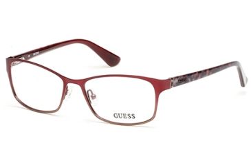 Image of Guess GU2521 Eyeglass Frames - Bordeaux Frame Color