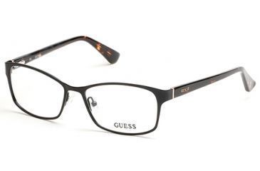 Image of Guess GU2521 Eyeglass Frames - Matte Black Frame Color