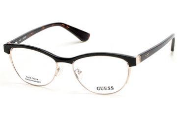 Image of Guess GU2523 Eyeglass Frames - Shiny Black Frame Color