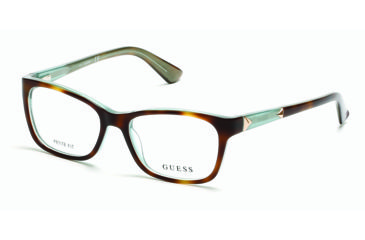 Image of Guess GU2561 Eyeglass Frames - Coloured Havana Frame Color, Coloured Havana Lens Color