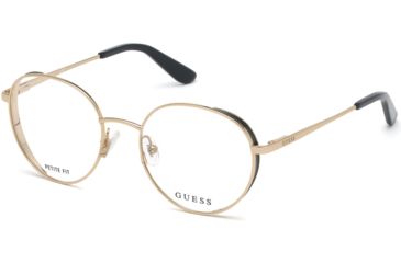 Image of Guess GU2700 Bifocal Prescription Eyeglasses - Gold Frame, Gold Lenses, 52 mm Lens Diameter GU270052032