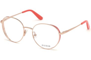 Image of Guess GU2700 Bifocal Prescription Eyeglasses - Shiny Rose Gold Frame, Shiny Rose Gold Lenses, 52 mm Lens Diameter GU270052028