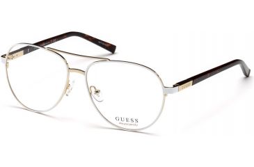 Image of Guess GU3029 Eyeglass Frames - White Frame Color