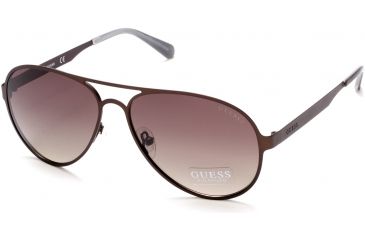 Image of Guess GU6897 Sunglasses - Matte Dark Brown Frame Color