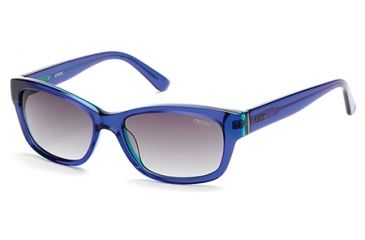 Image of Guess GU7409 Sunglasses - Shiny Blue Frame Color