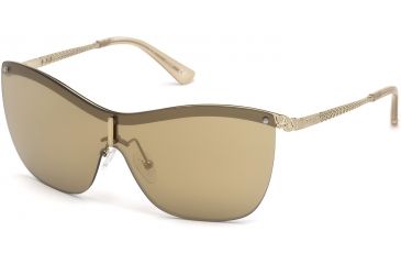 Image of Guess GU7471 Sunglasses - Gold Frame Color, Brown Mirror Lens Color