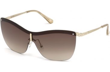 Image of Guess GU7471 Sunglasses - Gold Frame Color, Gradient Brown Lens Color