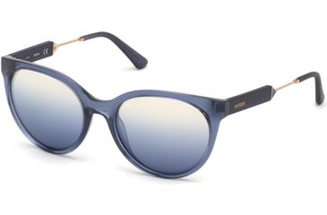 Image of Guess GU7619 Sunglasses - Blue Frame Color, Gradient Blue Lens Color