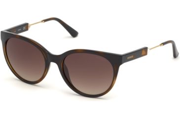 Image of Guess GU7619 Sunglasses - Dark Havana Frame Color, Gradient Brown Lens Color