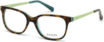 Image of Guess GU9175 Eyeglass Frames - Dark Havana Frame Color, Dark Havana Lens Color