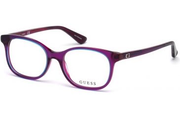 Image of Guess GU9176 Eyeglass Frames - Shiny Violet Frame Color, Shiny Violet Lens Color