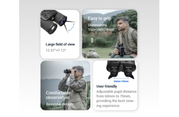 Image of Guide USA DN Series DN30 1.9-15.2x30mm Night Vision Binocular, 3840x2160, Black, DN30