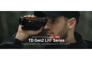 Image of Guide USA TD LRF Series TD411 LRF 1.4-5.6x19mm Thermal Monocular, 384x288, Black, TD411LRF