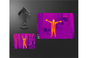 Image of Guide USA TD LRF Series TD411 LRF 1.4-5.6x19mm Thermal Monocular, 384x288, Black, TD411LRF